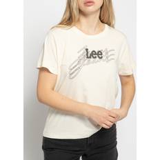Lee Dame T-shirts & Toppe Lee T-Shirt in beige für Damen, Größe: XL. Bold