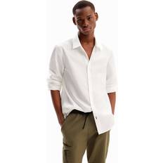 Desigual Hvid Skjorter Desigual Basic shirt with contrasting details WHITE