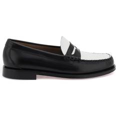 Bass Weejuns Sort Loafers Bass Weejuns Men's Larson Penny Loafer Black/White Leather Black/White Leather