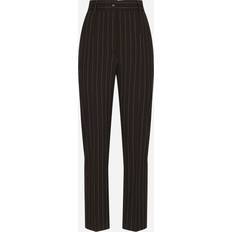 Dolce & Gabbana Uld Shorts Dolce & Gabbana High-waisted pinstripe wool pants
