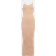 Lange kjoler - Nylon - Pink MM6 Maison Margiela Pink Furry Maxi Dress 216 Alba