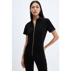 Dame - Sort - XXS Jumpsuits & Overalls Mango Iggyp Front Zip Jumpsuit, Black