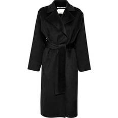 InWear 38 Frakker InWear Liuroiw Lula Coat Premium Kvinde Uldfrakker Loose Fit hos Magasin Black