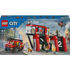 Brandmænd Byggelegetøj Lego City Fire Station with Fire Engine 60414