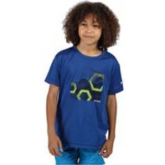 Regatta Aftagelig hætte Børnetøj Regatta Boys Alvarado V Casual Wicking T Shirt Tee Blue 3Y