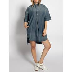 G-Star XL Kjoler G-Star Womens-Shirt Dress Navy Cotton