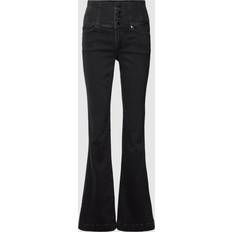Guess Polyester Jeans Guess High Rise Flare Denim Pant Black
