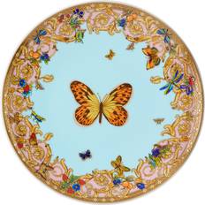 Versace Blue Rosenthal 'Le Jardin' Bread Dessert Plate 17cm