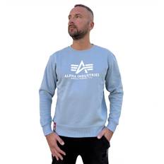 Alpha Industries Blå Sweatere Alpha Industries Basic Sweater Sweatshirt für Herren Greyblue