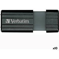 Verbatim 8 GB - USB 2.0 Hukommelseskort & USB Stik Verbatim USB-stik Store'n'go Pinstripe Sort 8 GB