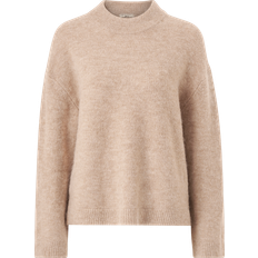 Gina Tricot Sweatere Gina Tricot Genser Crew Neck Knitted Sweater Natur 40/42