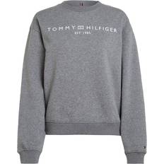Tommy Hilfiger 26 - 32 Overdele Tommy Hilfiger Modern Signature Logo Sweatshirt - Medium Heather Grey