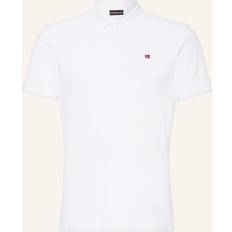 Napapijri Herre T-shirts & Toppe Napapijri Ealis Short Sleeve Polo T Shirt White