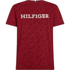 52 - Rød T-shirts Tommy Hilfiger AOP MONOGRAM TEE Rød