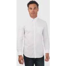 Ben Sherman Hvid Skjorter Ben Sherman Men's Long Sleeve Oxford Shirt White 44/Regular