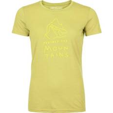 Dame - Gul - M - Uld T-shirts Ortovox Women's Cool Mountain Protector T-Shirt Merino shirt XS, wabisabi