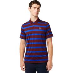 Lacoste Stribede Tøj Lacoste Recycled Fiber Anti-UV Golf Polo Shirt Bordeaux Blue