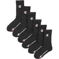 Champion Bomuld Strømper Champion Pack of Pairs of Crew Socks in Cotton Mix with Logo Black 35/38 2.5 to 5