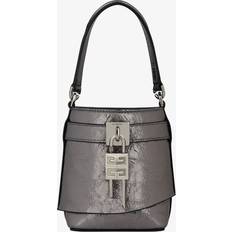Givenchy Bucket Bags Givenchy Shark Lock Micro Bucket Bag in Metallized Laminated Leather