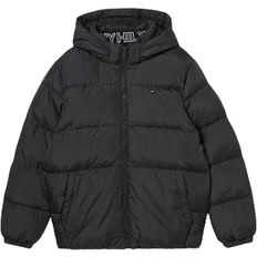 Dunjakker - Piger Børnetøj Tommy Hilfiger Junior's Essential Padded Hooded Jacket - Black