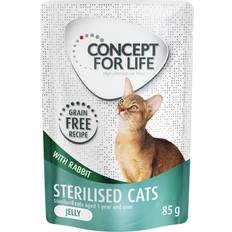 Concept for Life Økonomipakke: 24 85 Kornfri Sterilised Cats Kanin