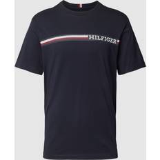 Tommy Hilfiger Blå T-shirts & Toppe Tommy Hilfiger MONOTYPE CHEST STRIPE TEE Blå