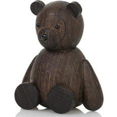Lucie Kaas Håndlavet Brugskunst Lucie Kaas Teddy Bear Smoked Oak Dekorationsfigur 9cm