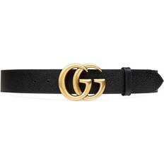 Gucci Skind Bælter Gucci GG Marmont Thin Belt - Black