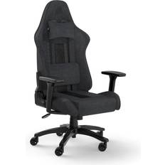 Justerbare armlæn Gamer stole på tilbud Corsair TC100 RELAXED Gaming Chair - Grey/Black