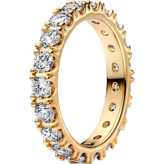 Pandora Dame Ringe Pandora Sparkling Row Eternity Ring - Gold/Transparent