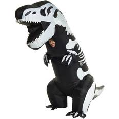 Morphsuit Oppustelig Skelet T-Rex Kostume