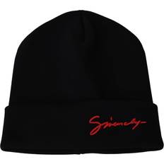 One Size - Unisex Bukser Givenchy Black Wool Unisex Winter Warm Beanie Hat