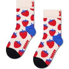 Happy Socks Weiß Kinder Strawberry Crew Weiß Red, Blue, Black 2-3 Years