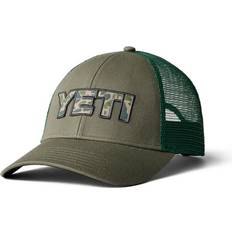 Yeti Figursyet Tøj Yeti Camo Logo Badge Trucker Hat Olive
