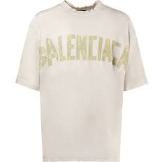 Balenciaga Overdele Balenciaga Tape Type Vintage Cotton T-shirt White
