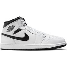 44 - Herre - Nike Air Jordan 1 Sneakers Nike Air Jordan 1 Mid M - White/Black