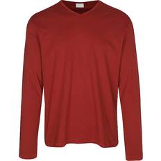 52 - Rød T-shirts Mey Pyjama Langarmshirt rot