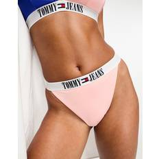 Tommy Hilfiger Bikinitrusser Tommy Hilfiger Archive High-Leg Logo Bikini Bottoms COSMETIC PEACH