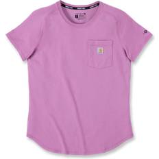 Carhartt Dame - Polyester T-shirts Carhartt Womens Midweight Short Sleeve Pocket T Shirt Bust 41.5-43.5' 105-110cm