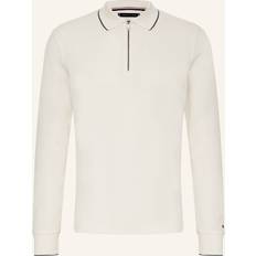 48 - Beige - Bomuld Polotrøjer Tommy Hilfiger Honeycomb Slim Fit Long Sleeve Polo CALICO