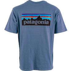 Patagonia XL T-shirts & Toppe Patagonia P6 Logo Men's Responsibili Tee Utility Blue
