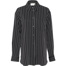 Gestuz 48 - V-udskæring Tøj Gestuz Skjorte FrylaGZ P LS Shirt Sort