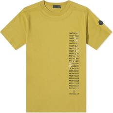 Moncler Herre T-shirts & Toppe Moncler Men's Repeat Logo T-Shirt Olive Olive