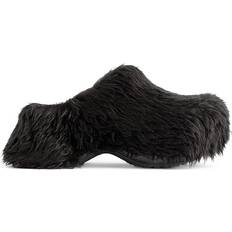 Balenciaga Dame Sko Balenciaga X Crocs Mule Fake Fur- Black