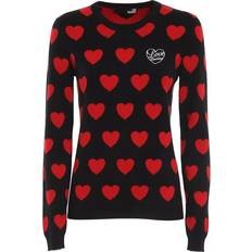Love Moschino Sweatere Love Moschino Black Polyamide Sweater IT44