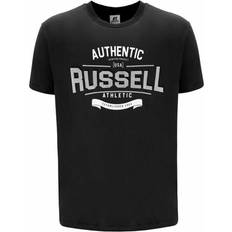 Russell Athletic Herre Overdele Russell Athletic Kurzarm-T-Shirt Amt A30081 für Herren Schwarz