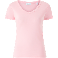 Esprit Pink Tøj Esprit T-shirt N Ski Vneck Tee Rosa