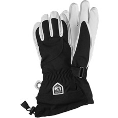 Hestra Dame Handsker & Vanter Hestra Heli Female 5-finger Ski Gloves - Black/Off-White