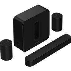Sonos Optisk S/PDIF - Sort Soundbars & Hjemmebiografpakker Sonos Premium Home Cinema Set with Beam