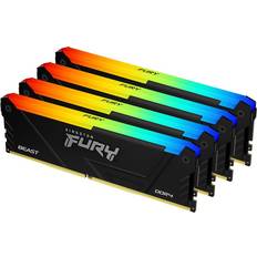 128 GB - 3600 MHz - DDR4 RAM Kingston Fury Beast RGB Black DDR4 3600MHz 4x32GB (KF436C18BB2AK4/128)